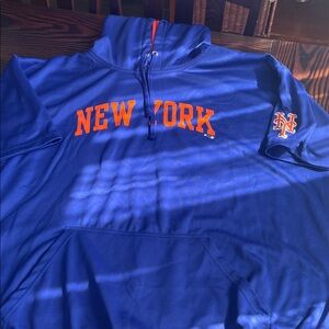 Fanatics Blue and Orange New York Zip-Up Sweater